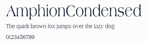 AmphionCondensed預覽圖