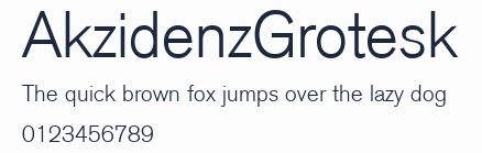AkzidenzGrotesk