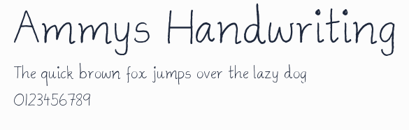 Ammys Handwriting預覽圖