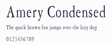 Amery Condensed預覽圖