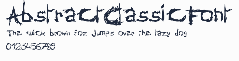 AbstractClassicFont預覽圖