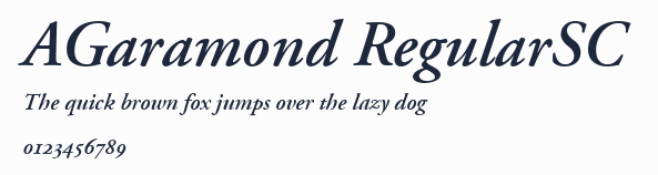 AGaramond RegularSC