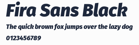 Fira Sans Black