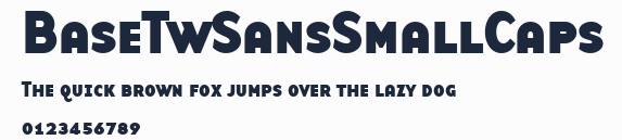 BaseTwSansSmallCaps