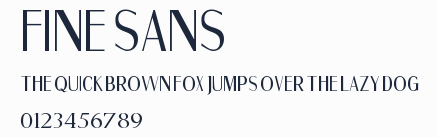 Fine Sans