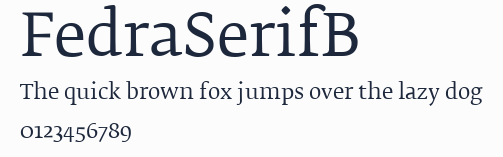 FedraSerifB