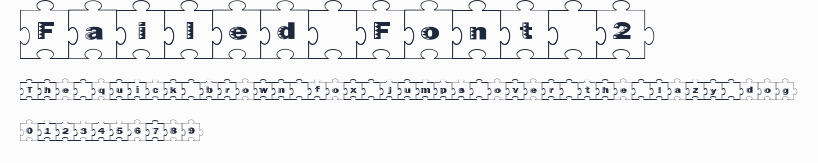 Failed Font 2預覽圖