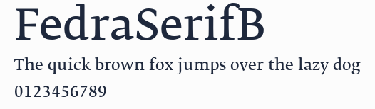 FedraSerifB
