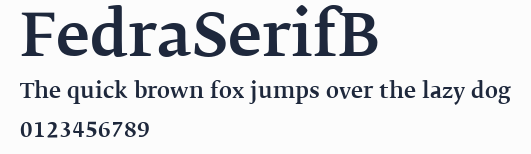 FedraSerifB