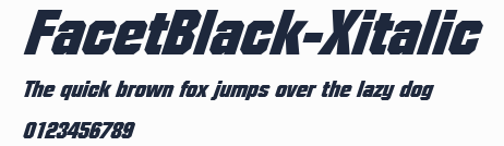 FacetBlack-Xitalic