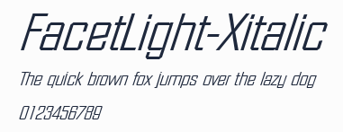 FacetLight-Xitalic