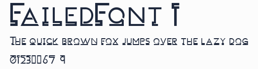 FailedFont 1預覽圖