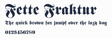 Fette Fraktur