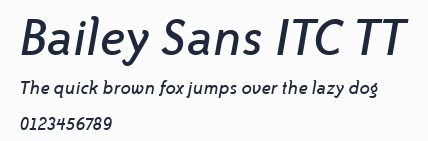 Bailey Sans ITC TT