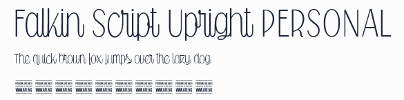 Falkin Script Upright PERSONAL預覽圖