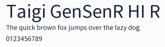 Taigi GenSenR HI R