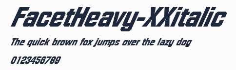 FacetHeavy-XXitalic