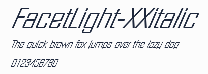 FacetLight-XXitalic