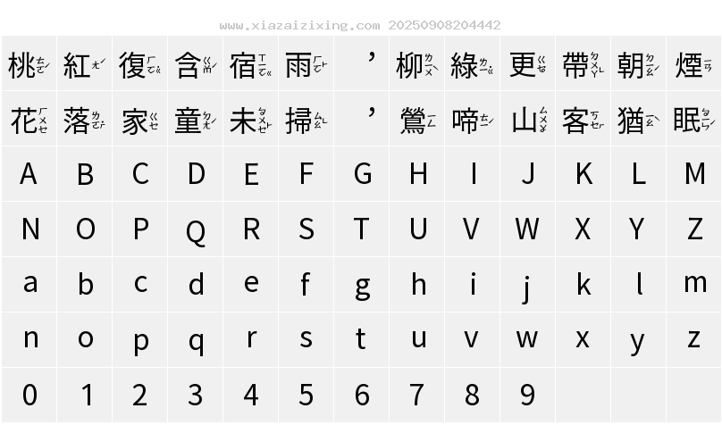 字符映射圖