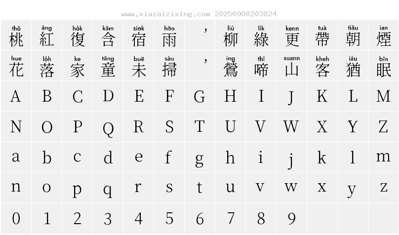 字符映射圖