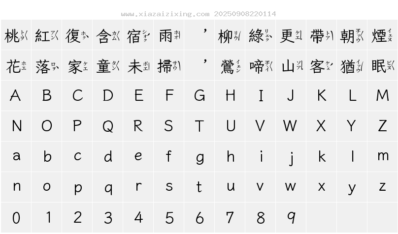 字符映射圖