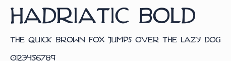 Hadriatic Bold