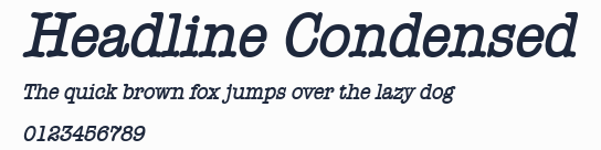 Headline Condensed
