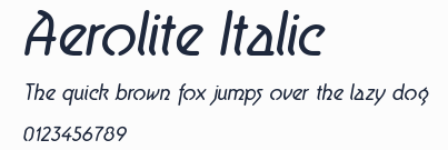 Aerolite Italic預覽圖