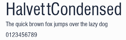 HalvettCondensed