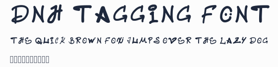 Dnh Tagging Font