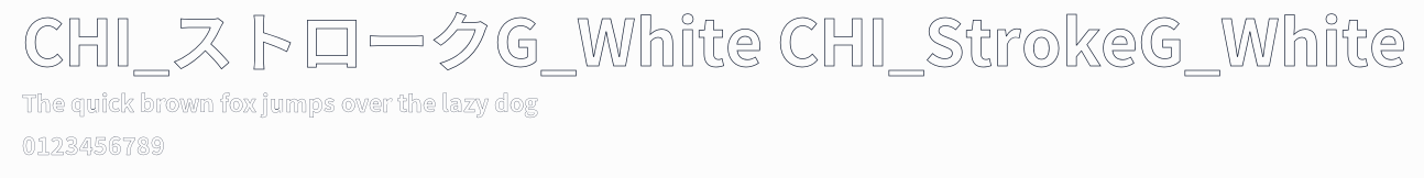 CHI_ストロークG_White CHI_StrokeG_White