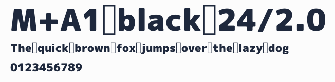 M+A1 black 24/2.0