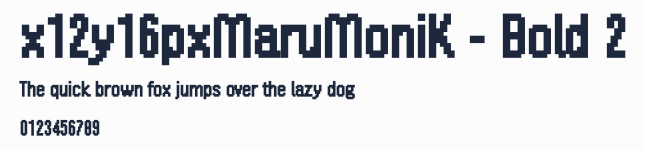 x12y16pxMaruMoniK - Bold 2