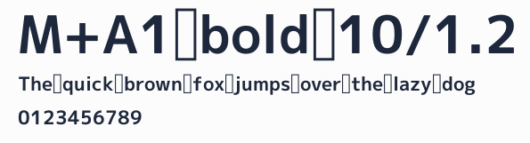 M+A1 bold 10/1.2