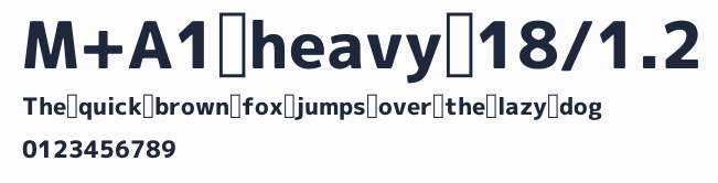 M+A1 heavy 18/1.2