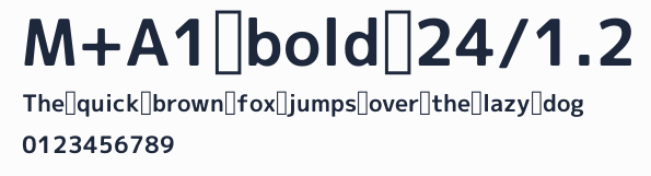 M+A1 bold 24/1.2