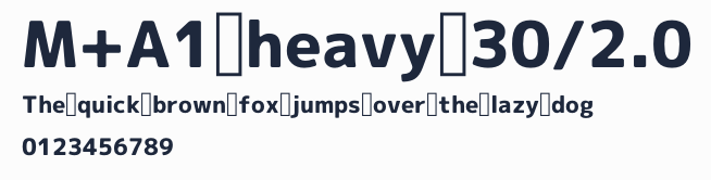 M+A1 heavy 30/2.0