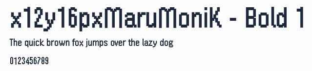 x12y16pxMaruMoniK - Bold 1