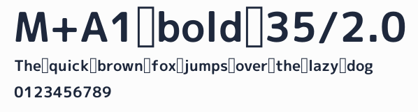 M+A1 bold 35/2.0