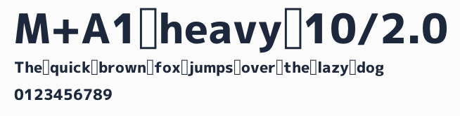 M+A1 heavy 10/2.0