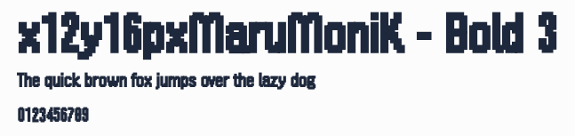 x12y16pxMaruMoniK - Bold 3