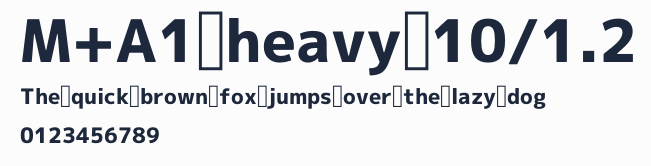 M+A1 heavy 10/1.2