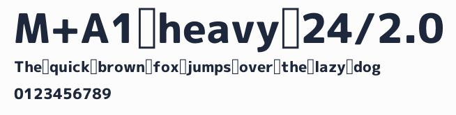 M+A1 heavy 24/2.0