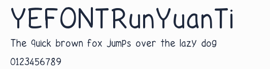 YEFONTRunYuanTi 標準