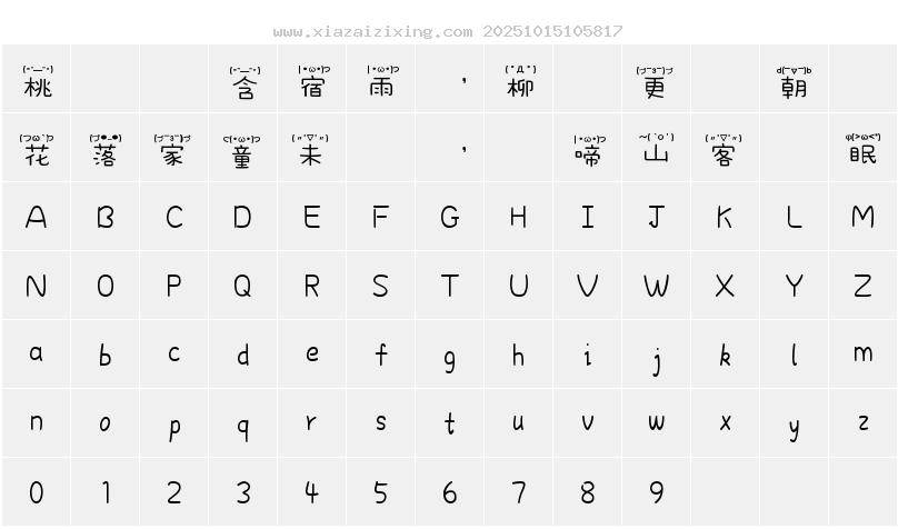 字符映射圖