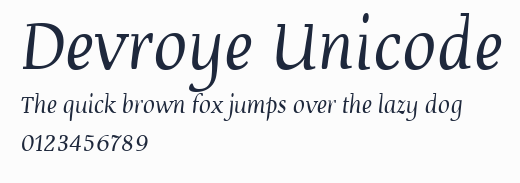 Devroye Unicode預覽圖