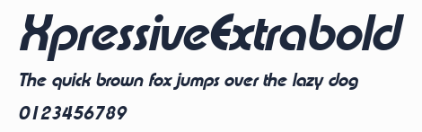 XpressiveExtrabold預覽圖