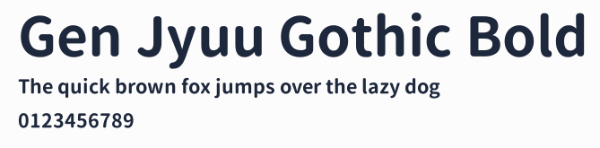 Gen Jyuu Gothic Bold預覽圖