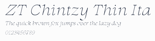 ZT Chintzy Thin Ita