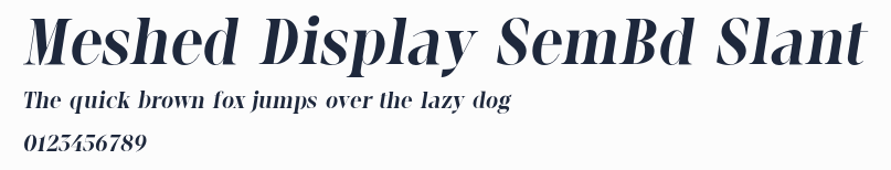 Meshed Display SemBd Slant